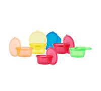 Nuby - Pack 6 vasos para congelador en bolsa, 120 ml, 3+ m, Multicolor