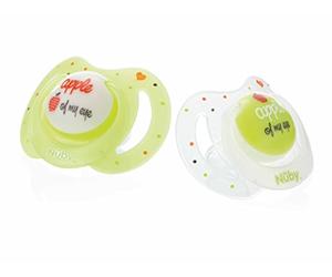 Nûby pack de 2 Chupetes Little Moments 6-36 meses Verde