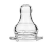 Nuby Paquete de 4 pezones de flujo rápido de cuello estándar