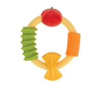 Nuby Pasta Ring Mordedor de Silicona Suave para Encías, desde 3 Meses | Juguete de dentición de silicona con múltiples superficies, estimula la motricidad oral y alivia molestias de encías