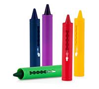 Nuby - Pinturas para la Hora del Baño - Set de 5 Lápices Estimulantes para Niños - Fácil de Lavar - 36+ meses