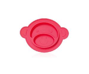 Nuby Plato Antideslazantede Silicona Mono Azul +9m