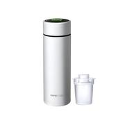 Nuby - RapidCool™ - Preparador De Biberones Portátil - Enfría Leche En Polvo A Temperatura Ideal en 2 Minutos - Biberón Con Dispensador Leche En Polvo Bebe Y Tapa Digital - Termo Biberon Bebe Blanco