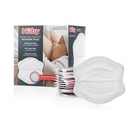 Nuby Stay-Dry - Almohadillas de pecho desechables, panal, ultrafinas, Honeycomb, Pack De 60