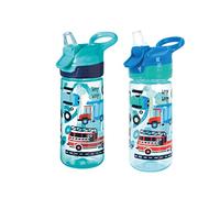 Nuby Super Quench - Taza para niños | Anti-fugas | Asa de transporte | 540ml | Azul | Pack de 2