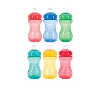 Nuby Taza con agarre antiderrames Taza para sorber para bebs y nios pequeos 10 onzas Los colores pueden variar 5""""