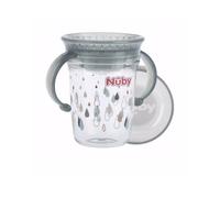 Nuby Taza Mágica Asas De Tritan 6M+ Gris 240ml