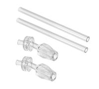 Nuby Thirsty Kids Reflex Flip-it - Juego de 2 boquillas de repuesto y pajitas de extensión