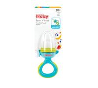Nuby Twist n' Feed Alimentador Bebé y Mordedor, Silicona, +10 Meses