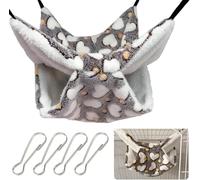 Nucalt 1 Pieza Hamaca Colgante Doble Capa para Animales Pequeños - Ideal para Hámster, Hurón, Rata y Otros Mascotas Pequeñas