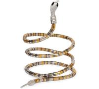 Nucalt Joyas de serpiente, pulsera de serpiente, cadena de plata para mujer, tocado de serpiente, pulsera de serpiente, pulsera para hombre y mujer, para maquillaje Medusa, 92 cm, Metal, No.
