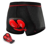 NuCamper Calzoncillos Ciclismo para Hombre Acolchados con elástico 5D Gel Acolchado de Asiento a Prueba de Golpes de Secado rápido Transpirable Calzoncillos