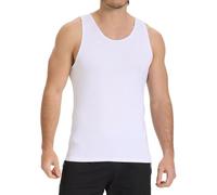 NuCamper Camiseta Reductora para Hombre, Camisetas de Compresión, Chaleco Sin Mangas, Elástica Interiores Body Shaper, Chaleco Abdominal, Faja Cintura Tirantes Hombre para Gym Fitness Entrenamiento