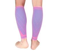 NuCamper Compresión para Pantorrillas Mujer Hombre 2 Pares, Pantorrilleras Compresion, Calcetines Compresión, Mangas para Deportes, Running, Ciclismo, Aliviar Varices, Espinilla Dolor, Calambres