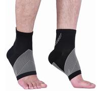 NuCamper Compresión Tobillera, Hombre y Mujer Esguince Calcetín, Ligero, Elástico y Transpirable, Soporte para Fascitis Plantar, Daño De Ligamentos, Tendinitis de Aquiles, Alivia La Hinchazón