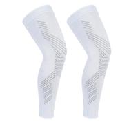 NuCamper Manga de Compresión de Pierna Completa Rodilleras Largas Con Silicona Antideslizante Protector de Soporte Para Desgarro Menisco Artritis Correr Gym Deportes Dolor Articular Hombre y Mujer
