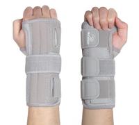 NuCamper Muñequera para Túnel Carpiano,Muñequera ajustable de soporte nocturno con férulas extraíbles para hombres y mujeres Alivio del dolor, Transpirable para Artritis, Tendinitis