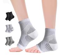 NuCamper Tobillera Para Esguince de Tobillo, Hombre y Mujer Compresión Calcetín, Transpirable Elástica, Protección Deportiva Soporte Para Fascitis Plantar, Daño de Ligamentos, Tendinitis de Aquiles