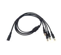 Nucelit 1 cable divisor de alimentación hembra a 2/3/4/5/8/10 macho de 2,5 x 5,5 mm para cámara CCTV, accesorios DVR, tira de luz LED