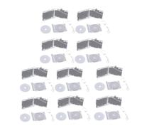 Nucelit 10 llaveros de acrílico para recuerdos de álbum en miniatura, accesorio colgante para amantes de la música, decoración de bolsa, regalo de fanatismo de estrellas, Box Cd Disc Silver L, Talla