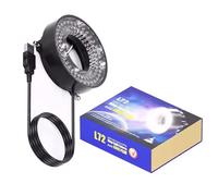 Nucelit 144 72 64 anillos de luz LED para microscopios para investigación científica e inspección industrial, lámpara de microscopio alimentada por USB