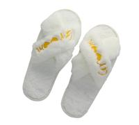 Nucelit 2lots - Pantuflas cómodas para el día de la boda, para despedida de soltera, calzado duradero para el día de la despedida de soltera, Novio, Talla única