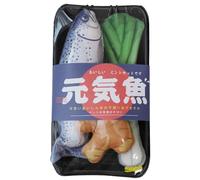 Nucelit 3 piezas de juguete masticable para gatitos, dentición de felpa suave, gato gato juguete relleno con sonido atractivo forma de pez dentición gatos peces