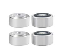 Nucelit 4 patas de aislamiento acústico de aleación de aluminio de alta resistencia con almohadilla de goma para configuraciones de aduanas, mejora de sonido