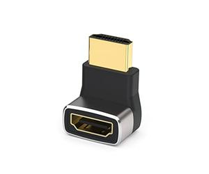 Nucelit Adaptador compatible con HDMI 2.1 macho a hembra, extensor de 8 K, 60 Hz, 4 K, 120 Hz, 48 Gbps, video para laptop, adaptador de proyector macho a hembra