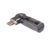 Nucelit Adaptador giratorio tipo C a USB macho, carga rápida de 90 grados, transferencia de datos de 480 mbps, para consolas de juegos, accesorios, tableta, conector USB