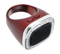 Nucelit Anillos inteligentes de oración islamista con pantalla digital grande, contador de dedos Tasbeeh y alarma Azan, anillos de oración islamistas digitales inteligentes