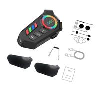 Nucelit Auriculares de motocicleta de carga rápida 40 horas de ejecución Hifis Stereos IPX8, impermeables, asistente de voz de dos micrófonos para equitación, cascos de motocicleta, auriculares con