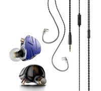 Nucelit Auriculares intraurales para escuela, aula, biblioteca, viajes, cable de 3,5 mm, para MP3, teléfono, computadora, laptop, auriculares intraurales con graves potentes
