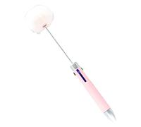 Nucelit Bolígrafo multicolor con cuentas, 4 colores en 1, retráctil, multicolor, para escribir, anotar, marcar, adecuado para estudiantes y trabajadores de oficina