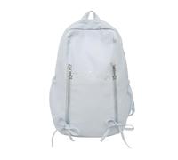 Nucelit Bolsa de pasajero permanente de poliamida para estudiantes, construcción fina, compartimento leal para cuaderno, tela inmune a la intemperie, mochila de pasajeros, cinturones ergonómicos, Blue