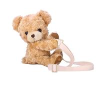 Nucelit Bolso de hombro con diseño de oso de dibujos animados, bonito bolso para compras, citas, monedero, bonito bolso cruzado para mujeres, niñas, mujeres, sonrisa, mensajero, hombro, niñas, compras