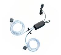 Nucelit Bombas de aire compactas USB para peceras, operaciones de doble salida para acuarios alimentados por mascotas, aireador alimentado