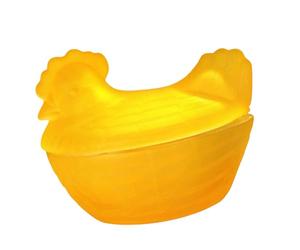 Nucelit Bonito recipiente transparente para gallinas en nido para uso en la cocina, pequeños vasos de cristal, tarro de almacenamiento para caramelos