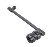 Nucelit Brazo de extensión de doble articulación de 17 mm, 20 cm, adaptador hembra a hembra, para soporte de teléfono de coche, rotación de 360 grados, extensión de montaje en vivo