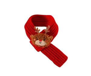 Nucelit Bufanda de punto con diseño de animales de Navidad, para invierno, para perros, gatos, 3 L, tela suave, bufanda para mascotas