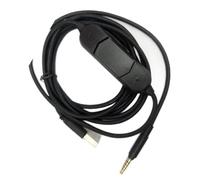 Nucelit Cable auditivo de nailon de alta calidad de 2 m con decodificación USB y controles de voz para auriculares MMX300 Line Studio Grade Gaming Cable de auriculares