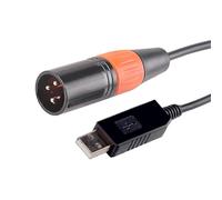 Nucelit Cable convertidor USB RS485 a DMX512 de 3 pines para control profesional de iluminación de escenario, soporta múltiples software, controlador de iluminación de escenario de 1,5 m