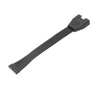 Nucelit Cable de extensión USB 3.0 de perfil bajo USB 3.0 interno de 19/20 pines, adaptador de placa base, accesorio de computadora de 5.9 pulgadas