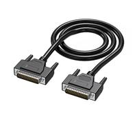 Nucelit Cable de PVC DB44 macho a hembra/macho, lámina de aluminio y trenzas, puerto de serie paralelo para computadora y máquinas, cable paralelo