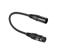 Nucelit Cables de interfaz de música e iluminación, 3 pines macho a 5 pines hembra, adaptadores de micrófonos, cable macho a hembra