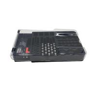 Nucelit Caja de almacenamiento ABS de gran capacidad para 93 baterías con tapa transparente para reciclaje de baterías