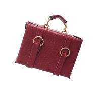 Nucelit Caja de madera en miniatura a escala 1/12, diseño desmontable, exhibición de manualidades, maleta coleccionable, casas de muñecas retro