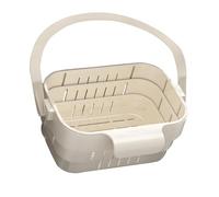 Nucelit Canasta escurridora plegable multifuncional para fregadero, verduras, frutas, pastas con clip para grifo, colador colgante, colador expandible