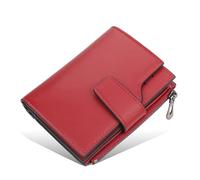 Nucelit Cartera adicional de poliuretano con clip fino para dinero que resalta el final de la rotura segura y bolsas organizadas para tarjetas que se sienten modernas, Azufaifo, One Size, Mass Beauty