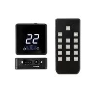 Nucelit Controlador de ventilador de 4 pines de 5 V, 12 V, 24 V con pantalla digital, control remoto, entrada de enfriamiento, carga rápida, ajustador de velocidad del ventilador